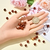 60Pcs Natural Red Jasper Beads G-YW0002-18A-5