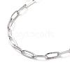 304 Stainless Steel Cable Chain Bracelet for Men Women BJEW-E031-05H-P-2