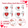 40Pcs 4 Styles Acrylic Sew on Rhinestones GACR-GA0001-05-2