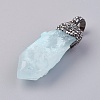 Natural Quartz Big Pointed Pendants G-K258-35-2