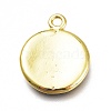 Brass Enamel Pendants KK-H103-02O-G-2