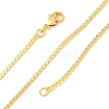 1.5mm Rack Plating Brass Serpentine Chain Necklaces for Women Men MAK-L044-12G-4