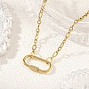 304 Stainless Steel Mother-Son Chain/Figaro Chain Necklaces for Women NJEW-JN06451-1