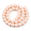 Opaque Solid Color Glass Beads Strands X-GLAA-T032-P10mm-09-2