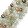 Natural Green Rutilated Quartz Beads Strands G-Q1001-A03-02-1