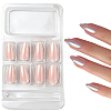 1 Bag ABS Plastic Mermaid Metallic Effect Press On False Nails MRMJ-CP0001-63-1
