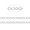 304 Stainless Steel Curb Chains CHS-L001-56-0.3mm-2