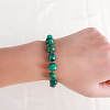 Natural Turquoise Oval Beaded Bracelets for Women FS-WG33916-02-2