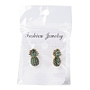 Real 14K Gold Plated Alloy Stud Earrings EJEW-G148-04G-M-3