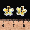 Transparent Electroplate Glass Bead Caps EGLA-N015-01B-5