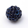 Polymer Clay Pave Rhinestone Beads RB-Q197-10mm-08-2