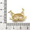 Brass Micro Pave Cubic Zirconia Pendants KK-D339-08G-3