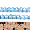Anti-Tarnish Electroplate Glass Beads Strands EGLA-T021-4mm-15-10-4