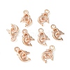 Alloy Dolphin Pendants TIBEP-20596-RG-NR-2