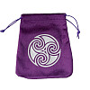 Velvet Tarot Cards Storage Drawstring Bags ZODI-PW0002-03E-02-1