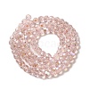 Electroplate Transparent Glass Beads Strands LS-EGLA-A035-T6mm-L20-2