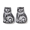 Czech Pressed Glass Beads GLAA-I061-02B-1
