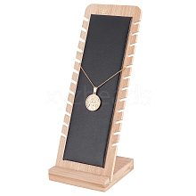 Bamboo Wood Jewelry Collection Necklace Display Stand ODIS-WH0005-06A