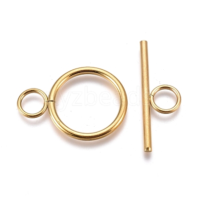 Ion Plating(IP) 304 Stainless Steel Toggle Clasps STAS-M277-05G-1
