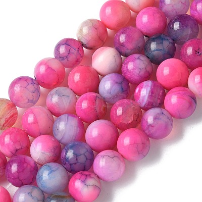 Natural Agate Beads Strands G-NH0001-G02-01-1