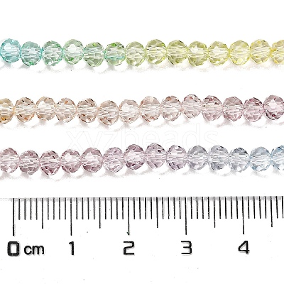 Transparent Painted Glass Beads Strands DGLA-A034-T3mm-A15-1