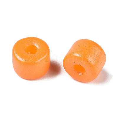 Opaque Baking Paint Glass Seed Beads SEED-T008-02F-1