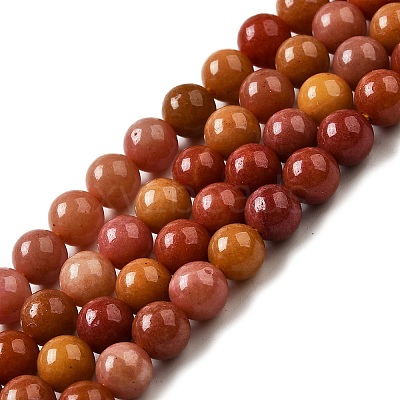 Dyed Natural Malaysia Jade Beads Strands G-G021-02A-19-1