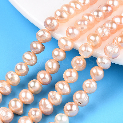 Natural Cultured Freshwater Pearl Beads Strands PEAR-N013-06U-1