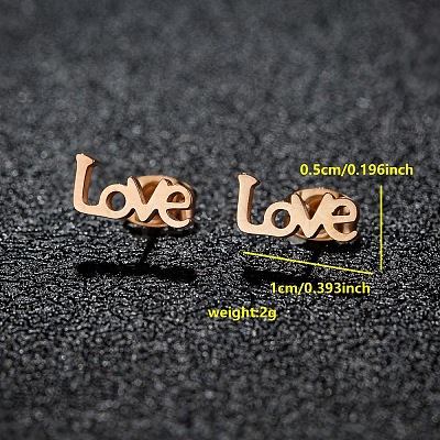 201 Stainless Steel Stud Earrings FS-WGB18B1-07-1