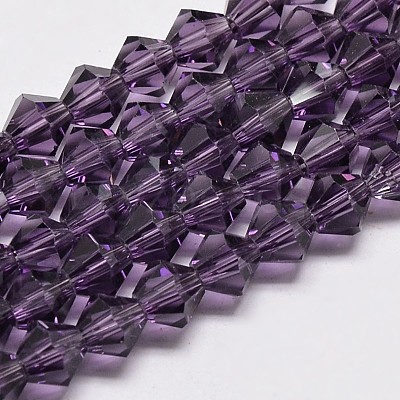 Transparent Glass Beads Strands EGLA-A039-T4mm-D04-1