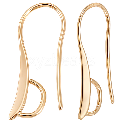 40Pcs Brass Earring Hooks KK-BBC0024-45-1
