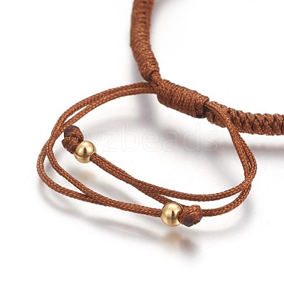 Nylon Cord Braided Bead Bracelets Making BJEW-F360-F09-1