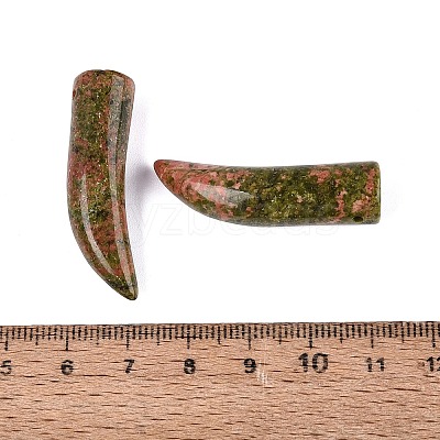 Natural Unakite Pendants G-Q602-10E-1