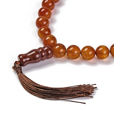 Natural Carnelian Beads Stretch Bracelets BJEW-A025-01E-1