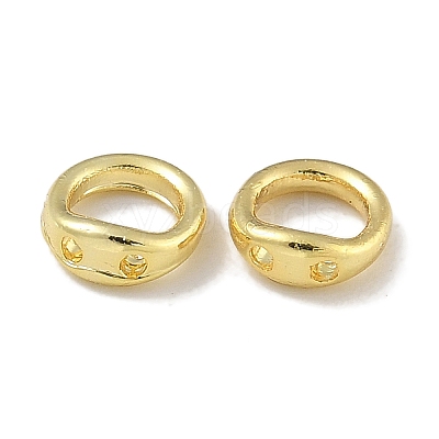 Brass Ring Charm Connectors KK-P284-06G-01-1