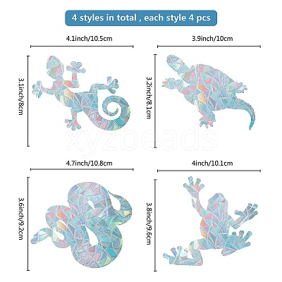 Waterproof PVC Colored Laser Stained Window Film Adhesive Stickers DIY-WH0256-032-1