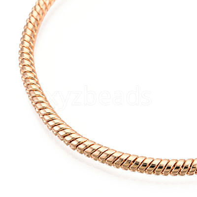 Brass European Style Bracelet Making MAK-R011-03KCG-1