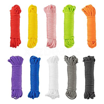 100M 10 Colors 7 Inner Cores Polyester & Spandex Cord Ropes RCP-LS0001-01C-1