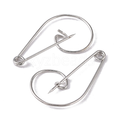 Iron Brooch Findings IFIN-K028-01P-1