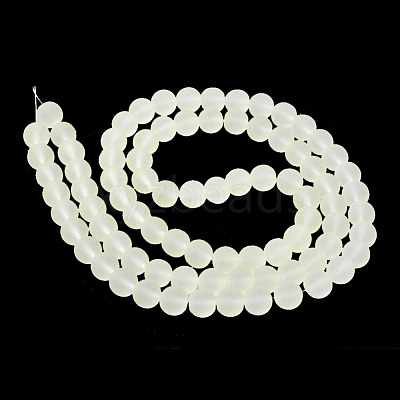Baking Paint Transparent Glass Bead Strands GLAA-S031-10mm-23-1