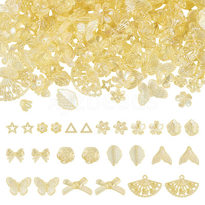 182Pcs 100G Transparent Acrylic Beads OACR-TA0003-69B-1