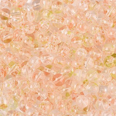 Baking Paint Transparent Glass Beads DGLA-T004-08H-1