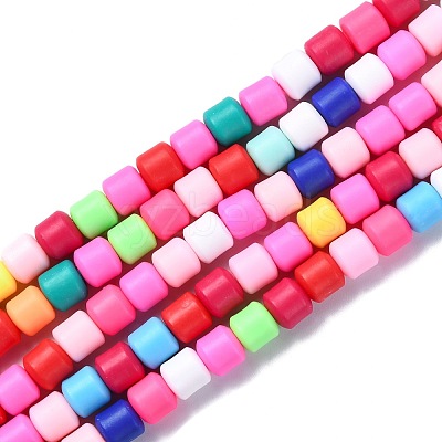 Handmade Polymer Clay Bead Strands CLAY-ZX006-01K-1