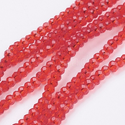 Transparent Glass Beads Strands GLAA-R135-2mm-17-1