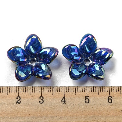 AB Color Plated Acrylic Beads OACR-G034-01C-1