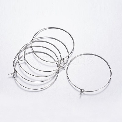 Brass Wine Glass Charm Rings Hoop Earrings X-EC067-4NF-1