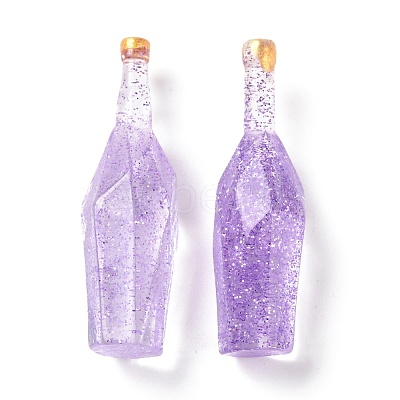 Dummy Bottle Transparent Resin Cabochon RESI-E025-03F-1