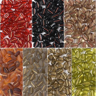 50Pcs Transparent Frosted Acrylic Beads FACR-YW0001-09A-1