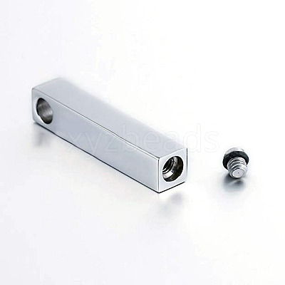 Non-Tarnish 304 Stainless Steel Urn Ashes Pendants BOTT-PW0001-094-1