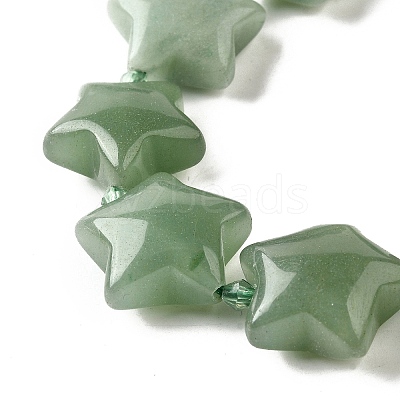 Natural Green Aventurine Beads Strands G-U023-C01-02-1